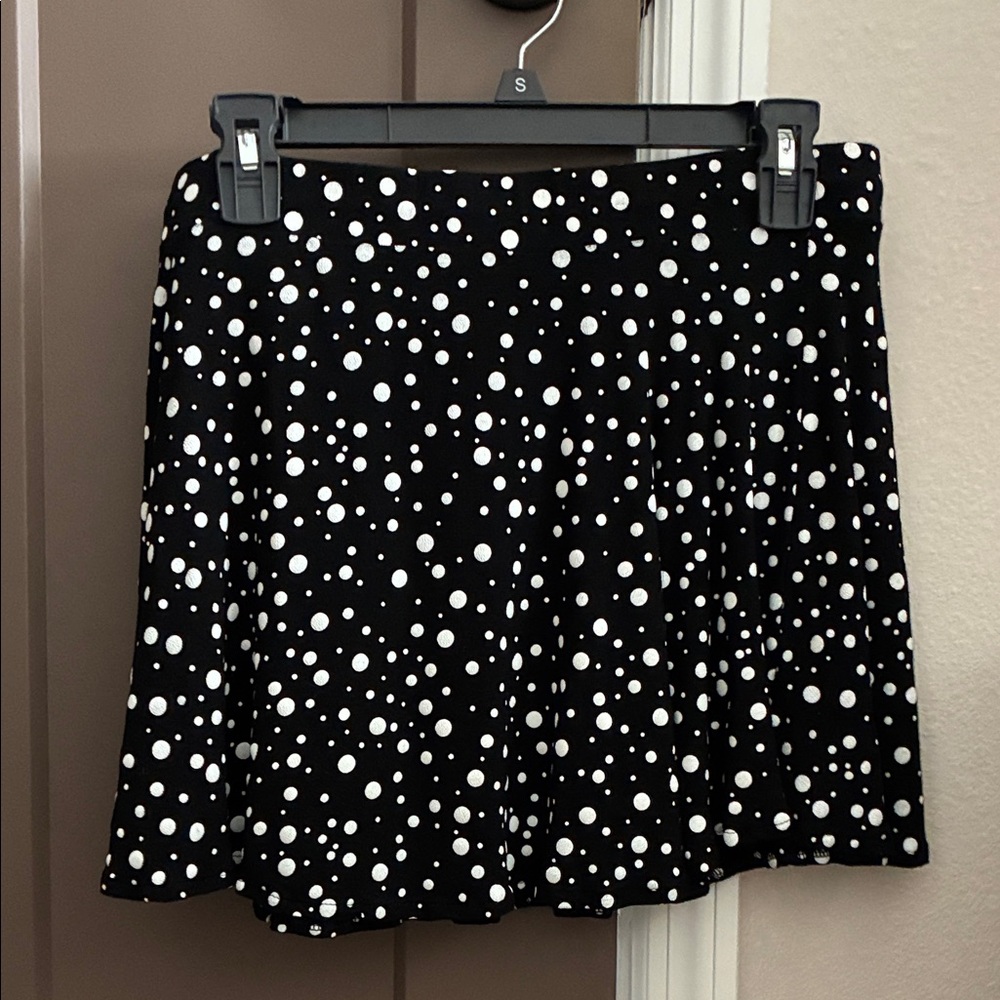 Michael Lauren Black and White Skater Skirt